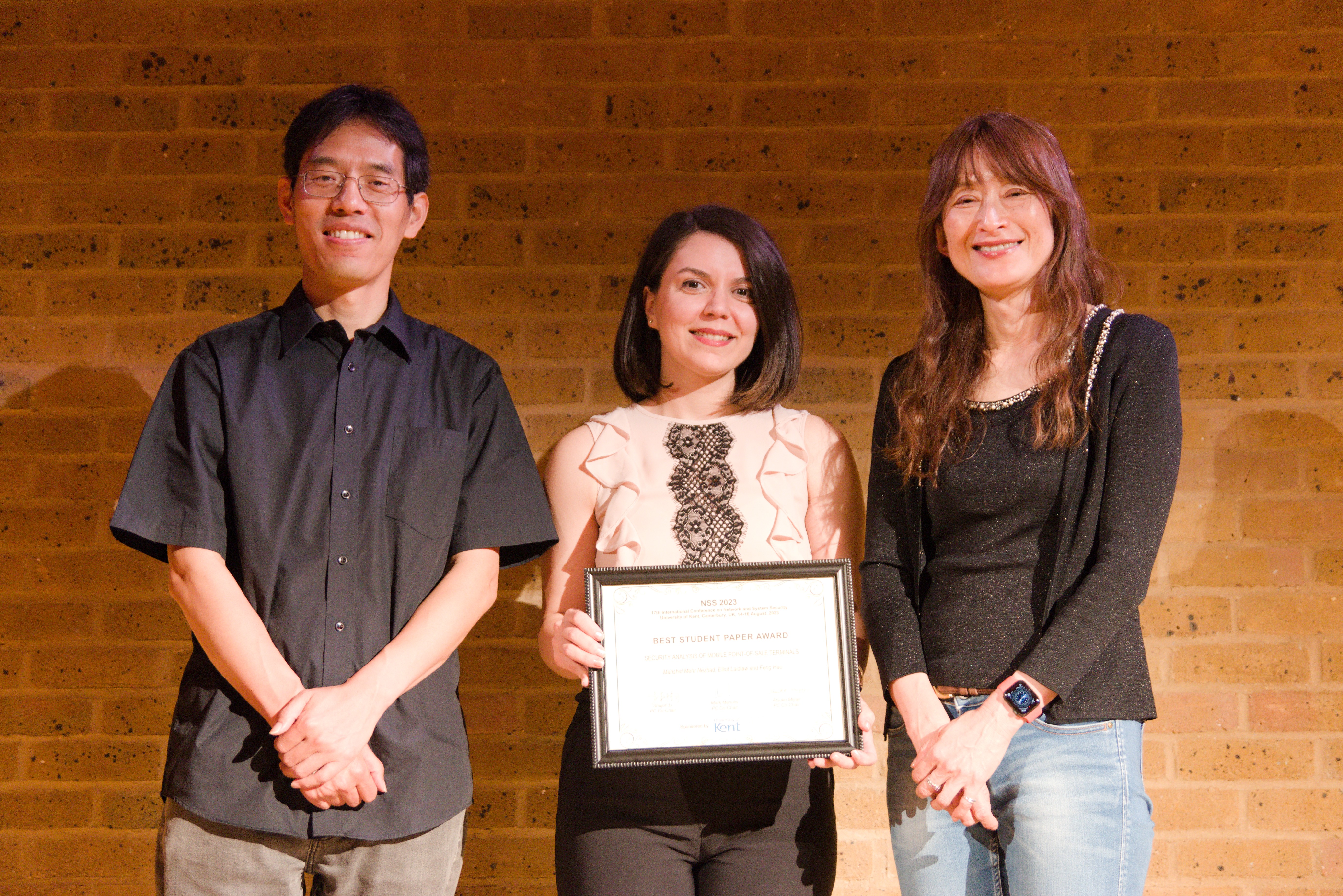 NSS 2023 Best Student Paper Award